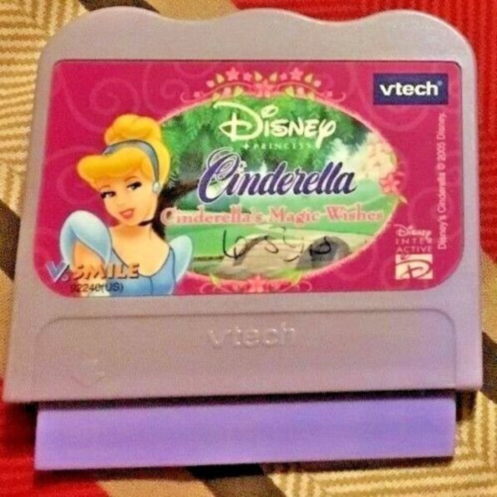 Vtech V.Smile CINDERALLAS MAGIC WISHES Smartridge (Vsmile Game System Cartridge)